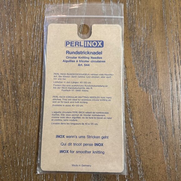 Perl Inox Rundstricknadel Circular Knitting Needles 3mm 50 cm - Picture 2 of 2